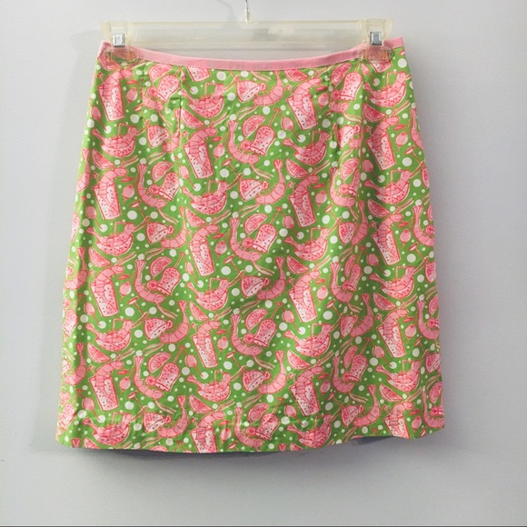 Lilly Pulitzer Dresses & Skirts - Lilly Pulitzer Shrimp Cocktail Mini Skirt